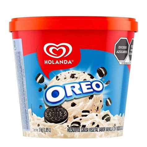 Helado Holanda Oreo Sabor Vainilla Con Trozos De Galleta 1 89 L Walmart