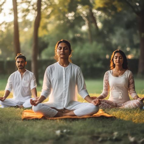 Premium Photo | Young Indian women and man doing yoga rest doing yoga on background wearing ...