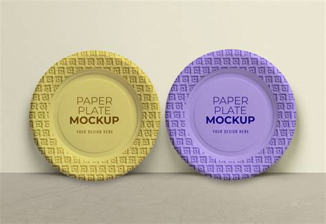 Free Paper Plate Mockup Mockuptree