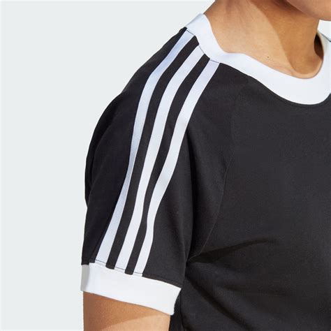 Adidas Adicolor Classics Slim 3 Stripes Tee Black Adidas UAE