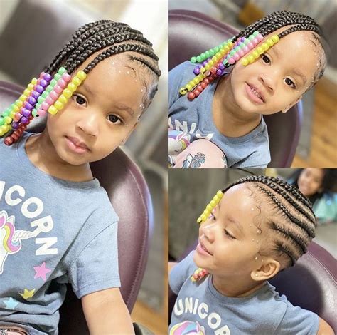 Kids Braids With Beads Toddler Braided Hairstyles Kids Braids With