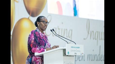 First Lady Jeannette Kagame S Remarks During Green Hills Academy Graduation Kigali 08 June