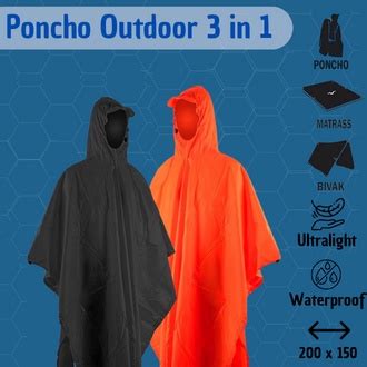 Jual Jas Hujan Ponco Waterproof In Multifungsi Matras Flysheet