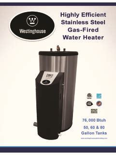 Highly Efficient Stainless Steel Gas Fired Water Heater Highly