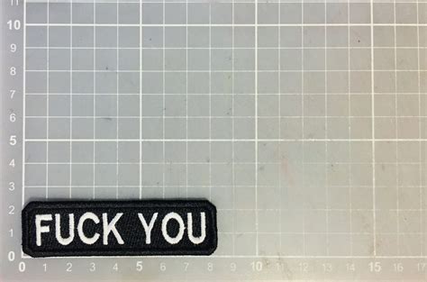 Patch Bordado Fuck You Termocolante Elo Produtos Especiais