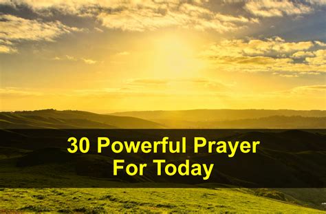 30 Powerful Prayer For Today