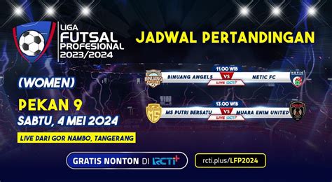 Jadwal Lengkap Liga Futsal Profesional Putri Minggu Ini Di