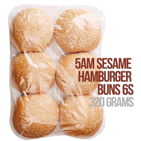 5am Sesame Hamburger Buns 6s Negosyonow