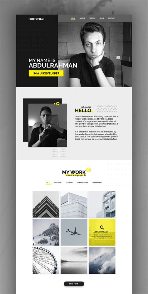 Behance Search Portfolio Website Design Portfolio Web Design