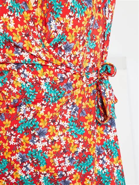 Robe Courte Fleurie Rouge Bleu Fleurs Kiabi