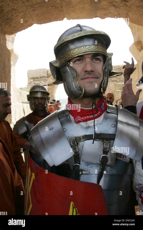 Citroen Driver Dani Sordo From Spain Dressed In A Roman Gladiator