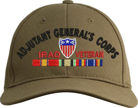 Us Army Adjutant General S Corps Iraq Veteran Embroidered Cap Us Army