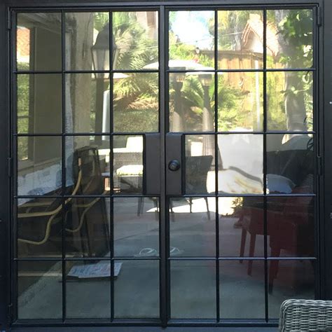 Black Framed Steel Glass Doors