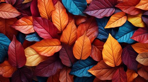 Colorful Leaves Pattern Free Stock Photo Public Domain Pictures