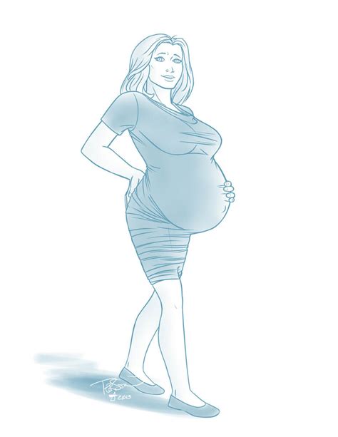 Commission - Pregnant by ralloonx on DeviantArt