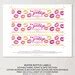 Bachelorette Party Water Bottle Labels Editable Water Bottle Labels