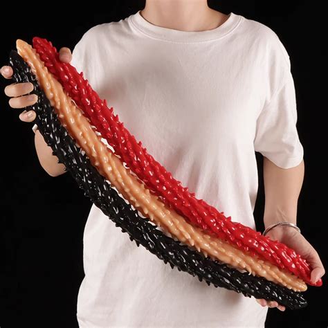 New Spike Double Head Anal Dildo Long Dildos Cock Lesbian Vaginal Anal Plug Flexible Soft Fake