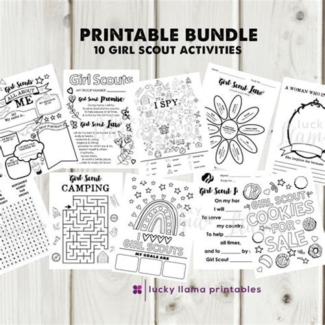 Girl Scout Troop Leader Printable Activities - Etsy