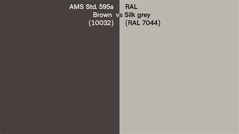 Ams Std A Brown Vs Ral Silk Grey Ral Side By Side