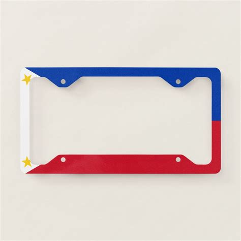 Philippines Flag Filipino Flag License Plate Frame | Zazzle | License ...