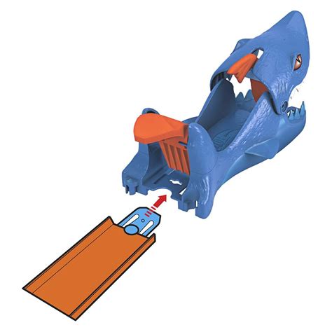 Carro Hot Wheels City Nemesis Launcher Playset Shark Launcher Atacado Collections