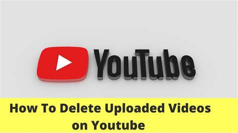 How To Delete Uploaded Video On Youtube Youtube