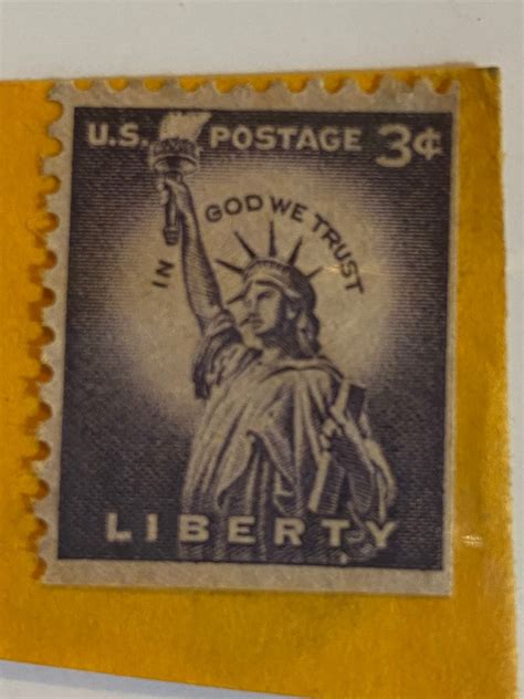 Rare Vintage Cent Liberty Stamp Etsy Uk