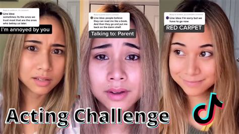 Tiktok Acting Challenge Compilation Youtube