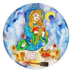Иллюстрация Заклинательница.