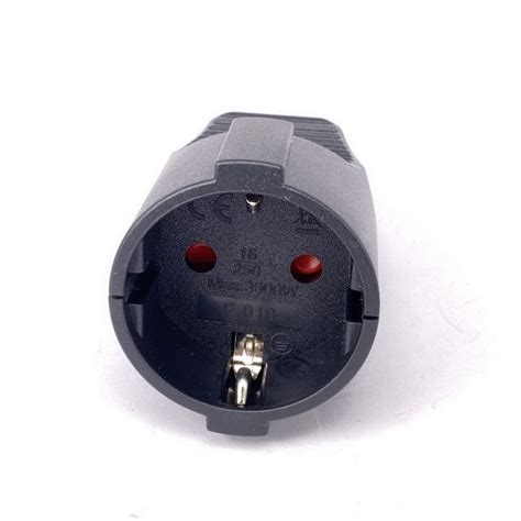 Euro German Standard Extension Cord Connection Plug Male Female Butt Eu