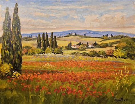 Italo Petreni - Paesaggio toscano - VENDERE QUADRI