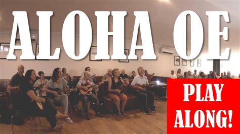 Aloha Oe Ukulele Play Along Easy Chords G C D G Youtube