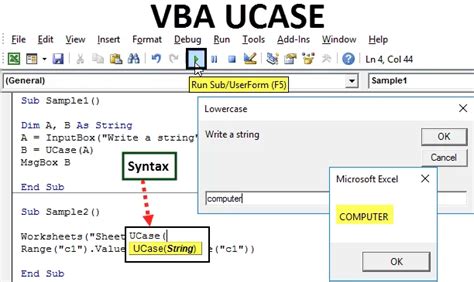 Vba Ucase Come Utilizzare La Funzione Excel Vba Ucase Vba 2025