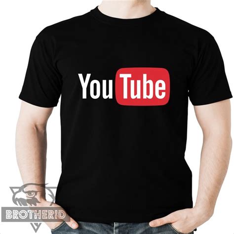 Jual Kaos Logo Youtube Tshirt Baju Youtubers Warna Hitam Di Lapak