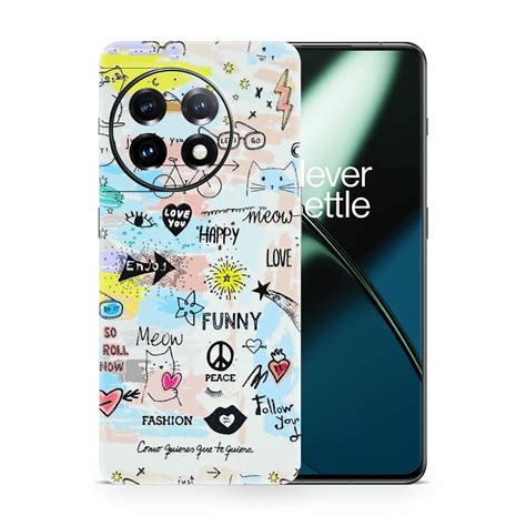 OnePlus 11 Doodles 3D Skin WrapitSkin The Ultimate Protection