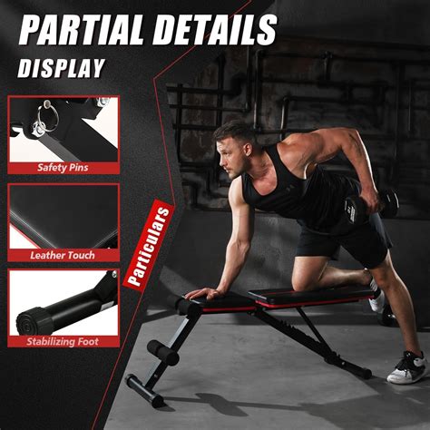 Snapklik Weight Bench Press Adjustable Workout Benches For Home