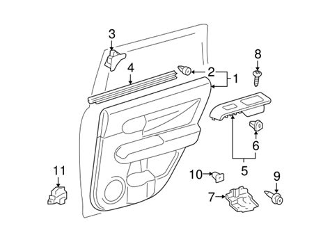 Scion Xb Door Window Belt Weatherstrip Right Rear