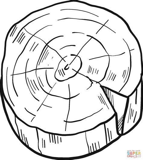 Tree Stump Coloring Page Free Printable Coloring Pages