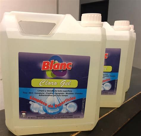 Cloro Gel Desinfectante 5 Litros Blanc Mercado Libre