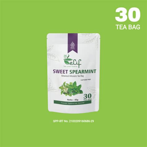 Jual Sweet Spearmint Tea Teh Spearmint Plus Daun Stevia Tea Bag