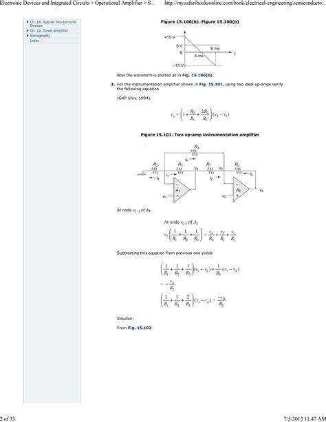 Solution Operational Amplifier Solved Problems 1 Pdf Studypool