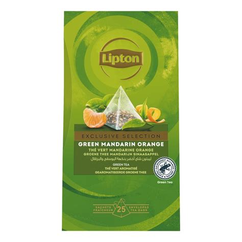 Lipton Exclusive Selection Groene Thee Mandarijn Sinaasappel Pak 25