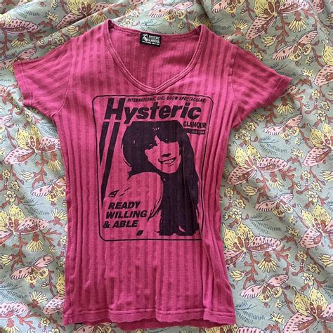 Hysteric Glamour Hot Pink Shirt Ready Willing And Depop