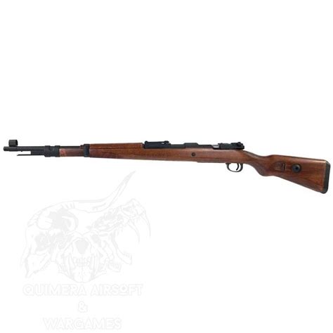 Mauser Kar98k Rifle De Muelle Snow Wolf Madera Real Y Metal Quimera