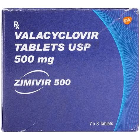 500 Mg Valacyclovir Tablets At Rs 163box Surat Id 2854147369730