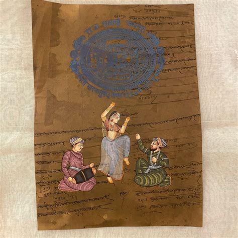 Vintage Hand Painted Court Paintings Etsy