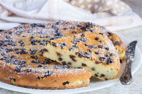 Gâteau crémeux à la ricotta et aux pépites de chocolat Recettes mixte