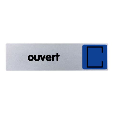 Plaquette De Porte Ouvert Couleur 170x45mm 4033327 Leroy Merlin