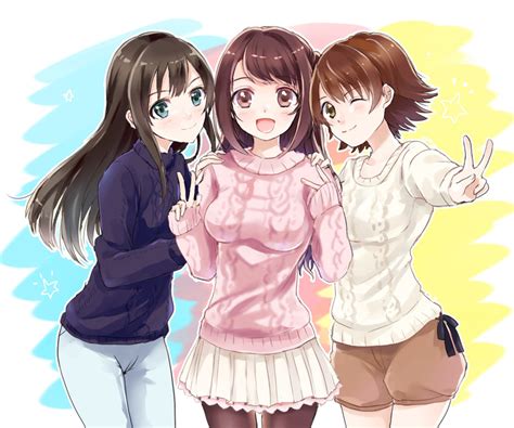 Shibuya Rin Shimamura Uzuki And Honda Mio Idolmaster And 1 More