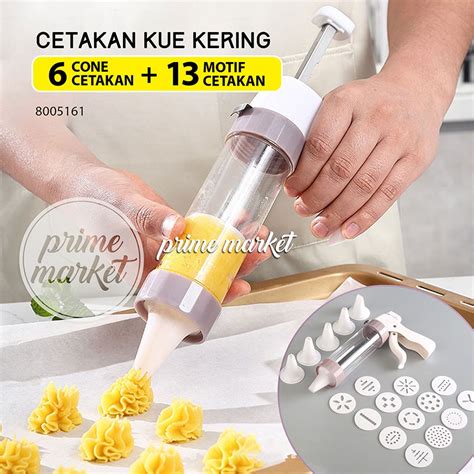 Jual Cetakan Kue Kering Cetakan Cookies Press Set Semprit Alat Cetak